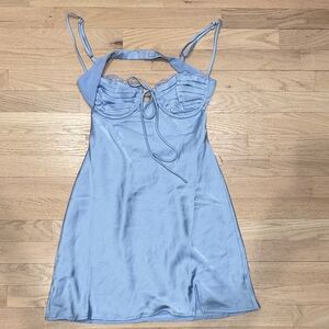 Princess Polly Light Blue Mini Dress